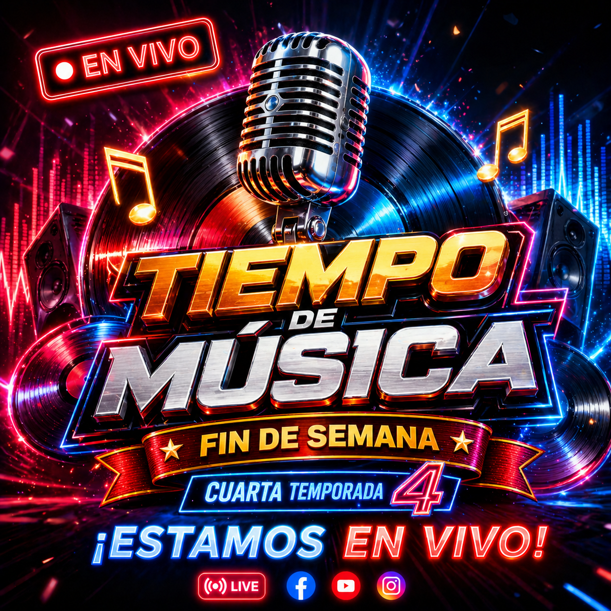 TIEMPO DE MUSICA EN VIVO 4 TEMPORADA